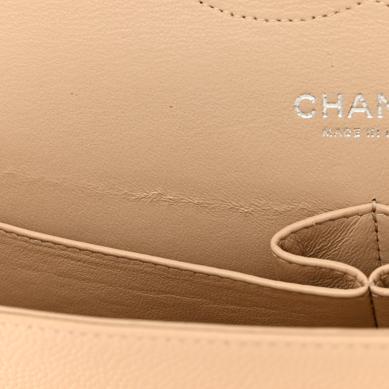 Chanel Caviar Quilted Jumbo Double Flap Beige Clair 12 of 13