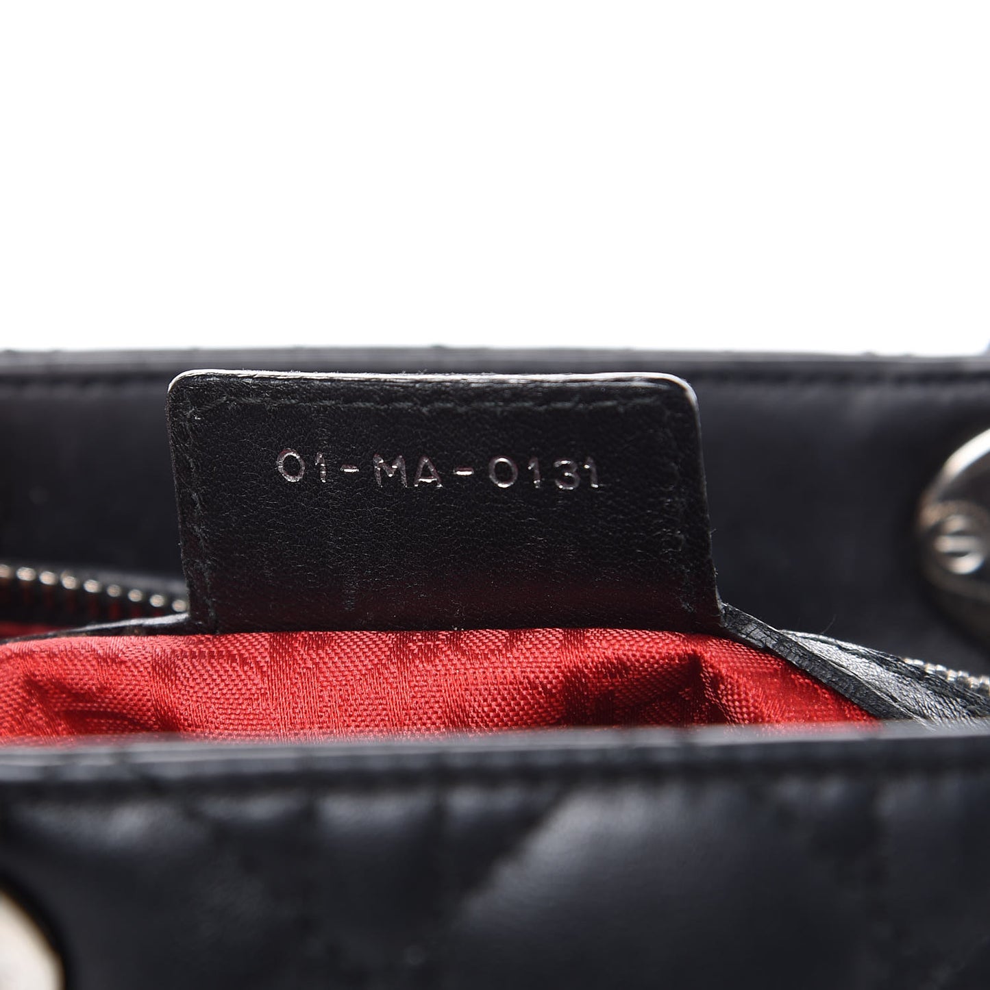 Lambskin Cannage Large Lady Dior Black