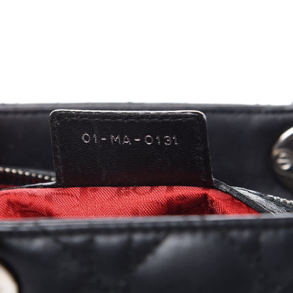 Christian Dior Lambskin Cannage Large Lady Dior Black 7 of 17