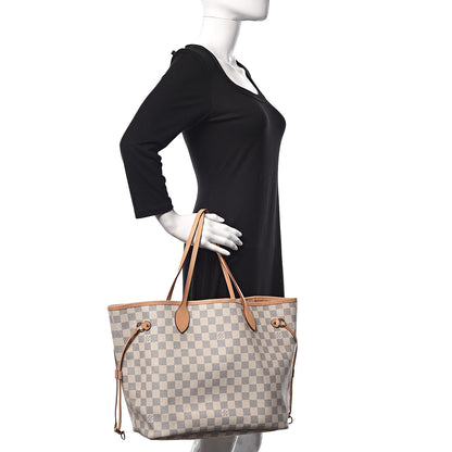 Louis Vuitton Damier Azur Neo Neverfull MM Rose Ballerine 2 of 10