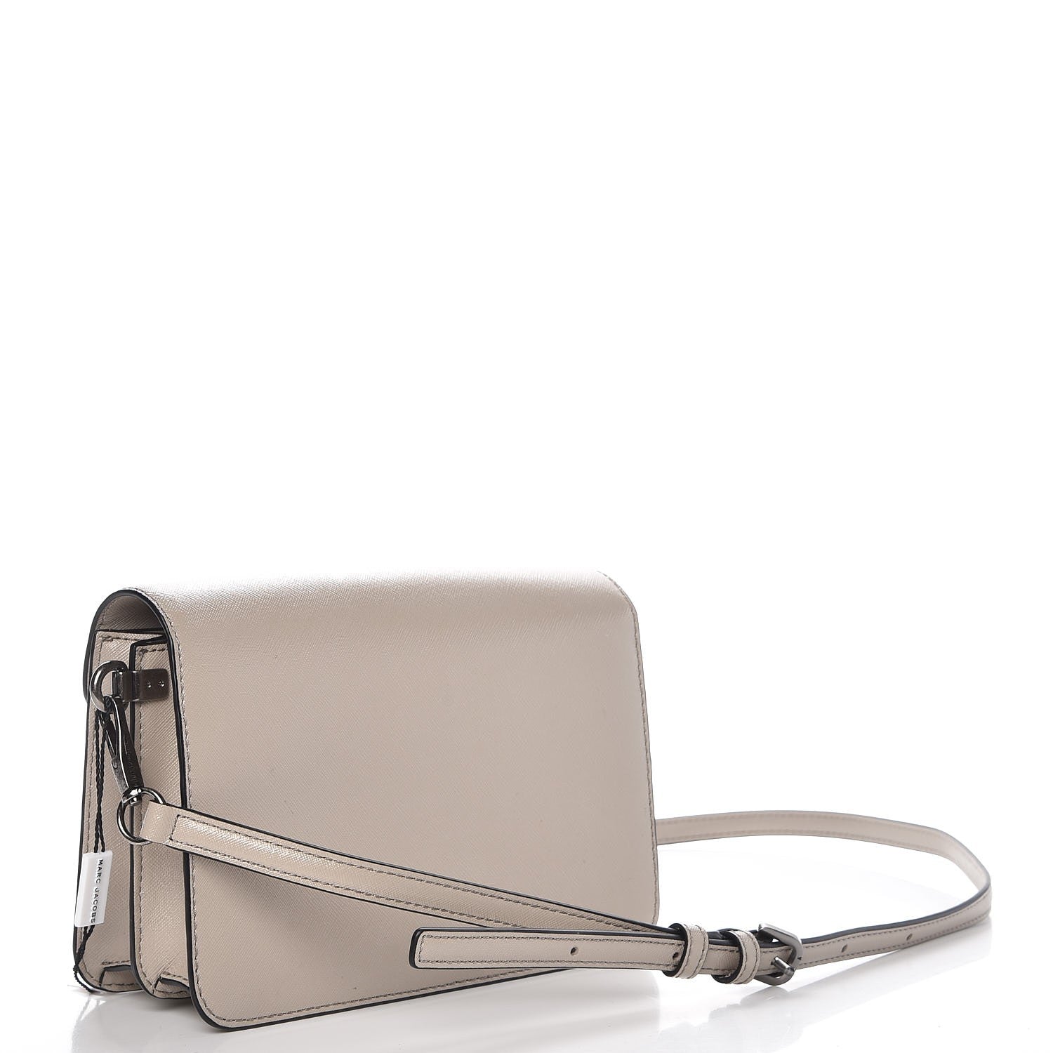 Marc Jacobs Saffiano Crystal Embellished Medium Madison Flap Crossbody Bag Pebble Multi 3 of 6
