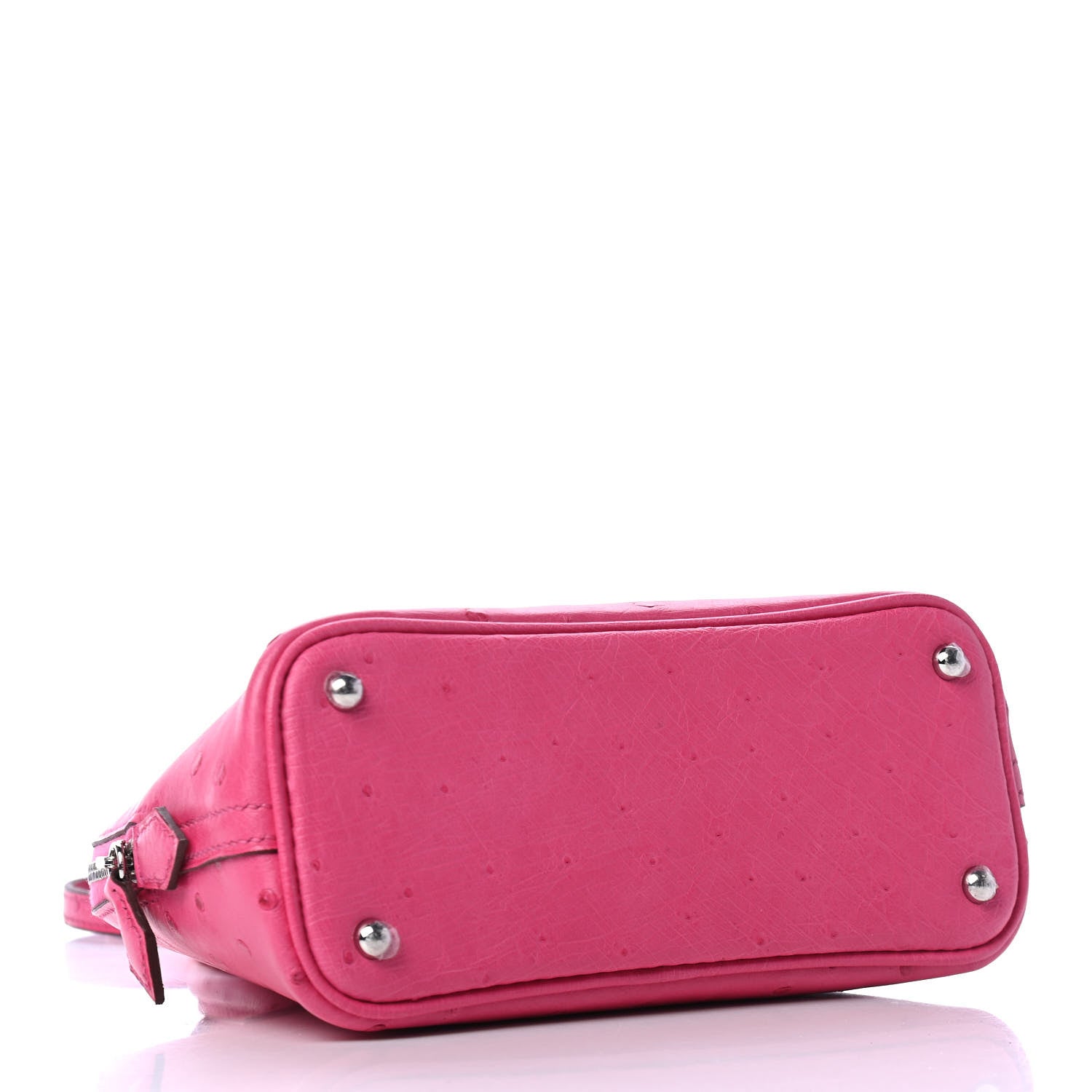 Hermes Ostrich Bolide Mini 1923 Rose Tyrien 3 of 4