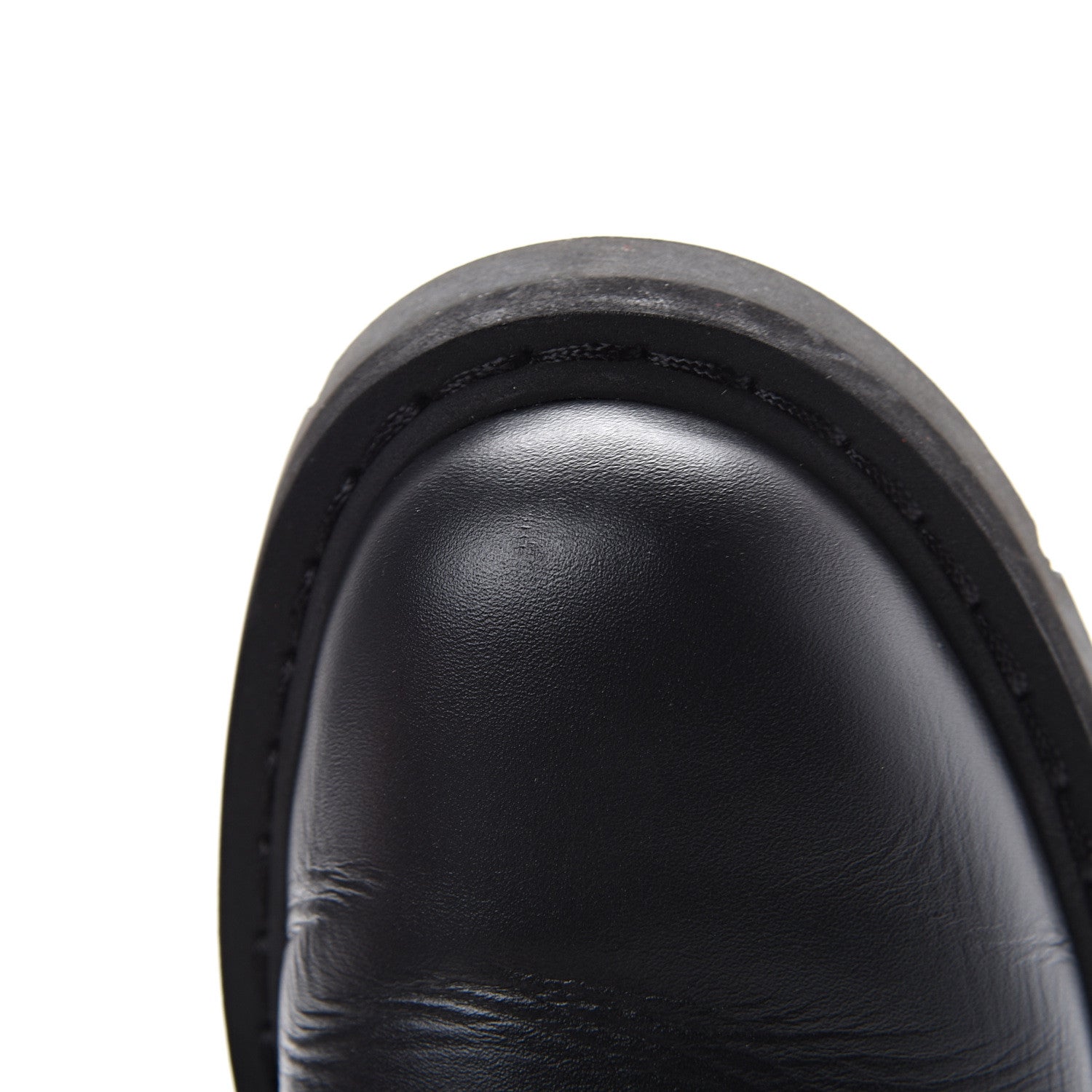Valentino Garavani Calfskin VLTN 20mm Combat Boots 39.5 Black White 8 of 9