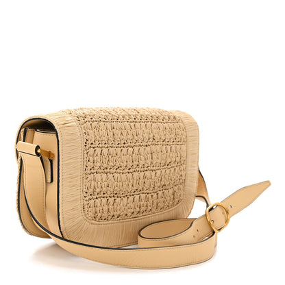 Valentino Garavani Raffia Braided Supervee Crossbody Bag Beige 3 of 9