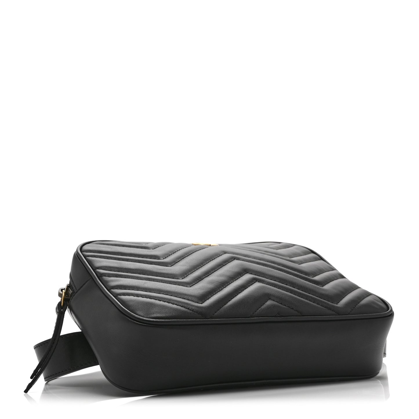 Calfskin Matelasse Mens GG Marmont Belt Bag 80 32 Black