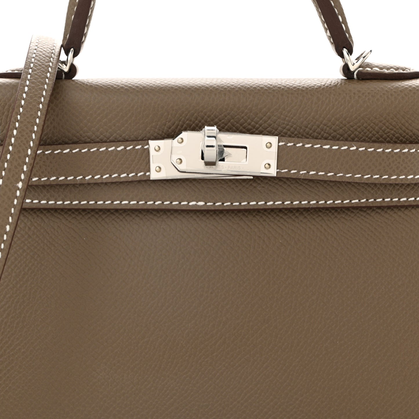 Epsom Mini Kelly Sellier 20 Etoupe