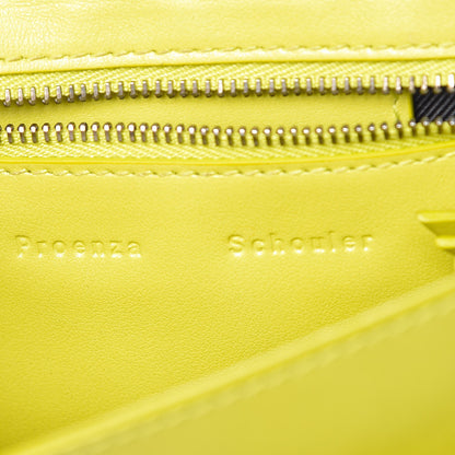 Proenza Schouler Lambskin Perforated PS1 Pouch Messenger Sulphur 6 of 11