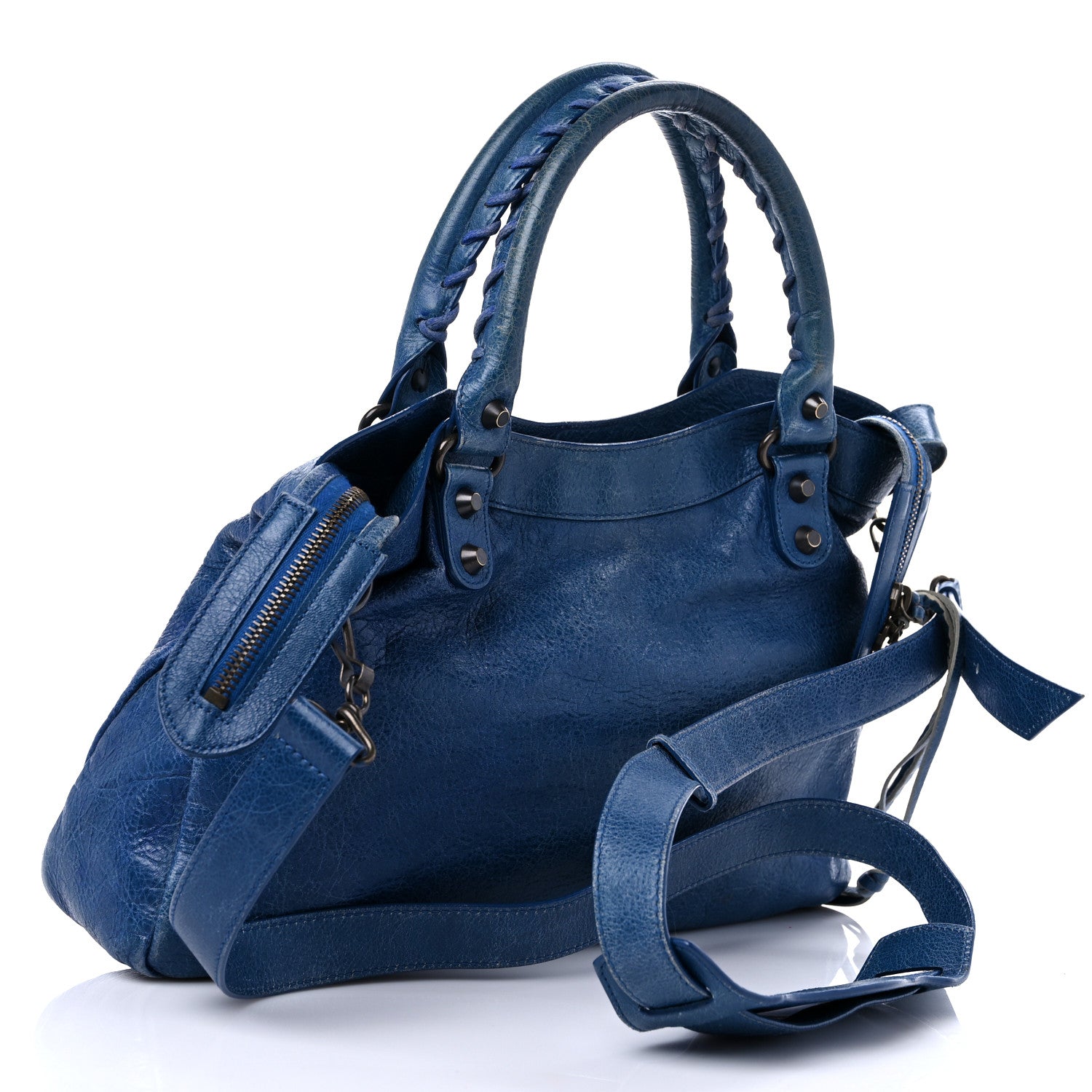 Balenciaga Agneau Classic Hardware Town Bleu Cobalt Bleu Electric 2 of 12