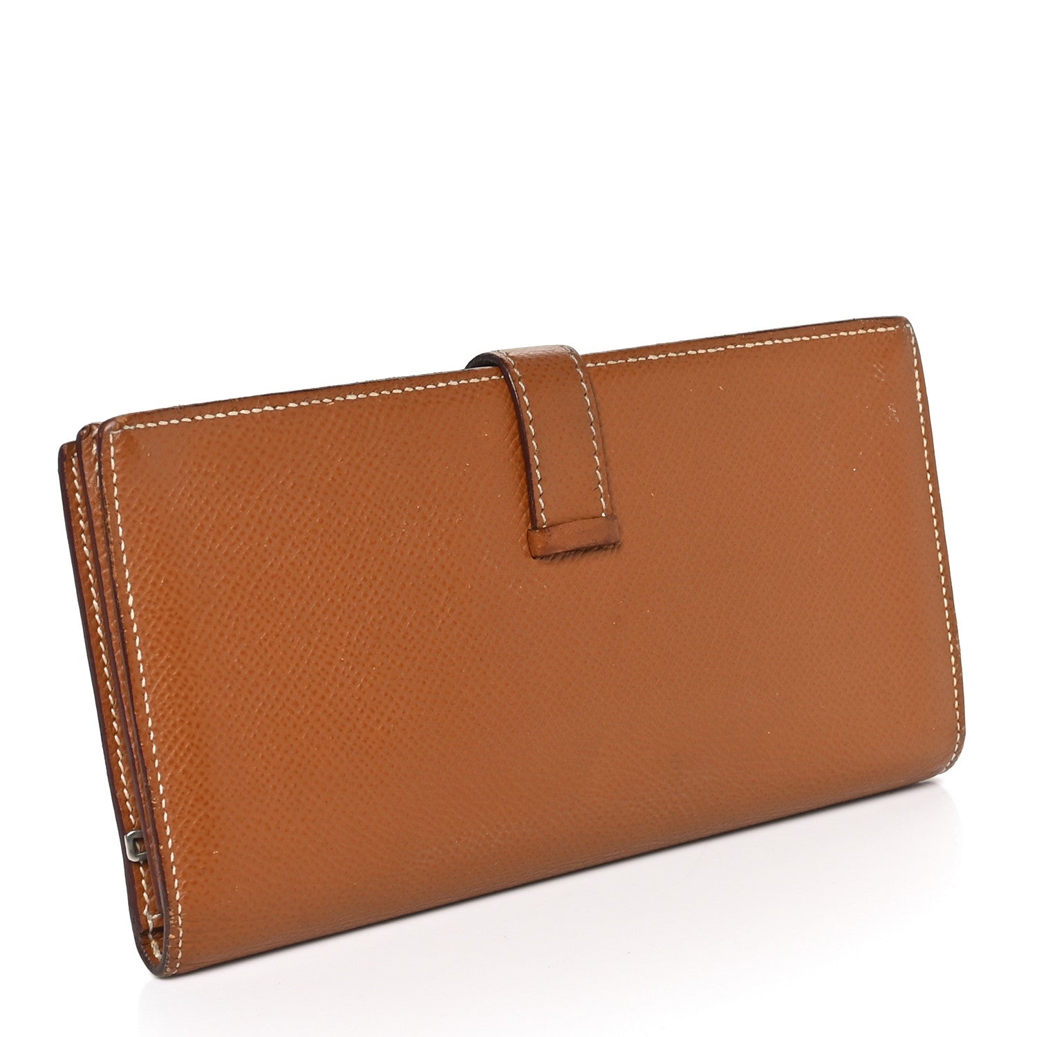 Hermes Epsom Bearn Gusset Wallet Gold 3 of 9