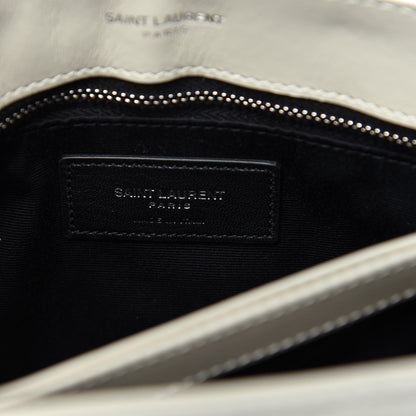 Saint Laurent Calfskin Y Quilted Monogram Toy Loulou Crossbody Bag Ivory 8 of 10