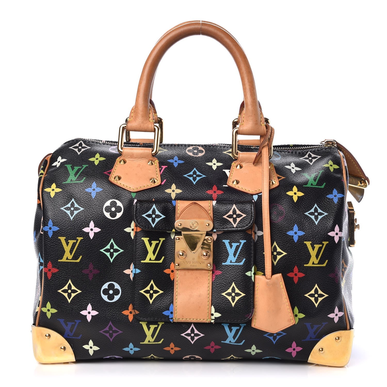 Louis Vuitton Monogram Multicolor Speedy 30 Black 1 of 9