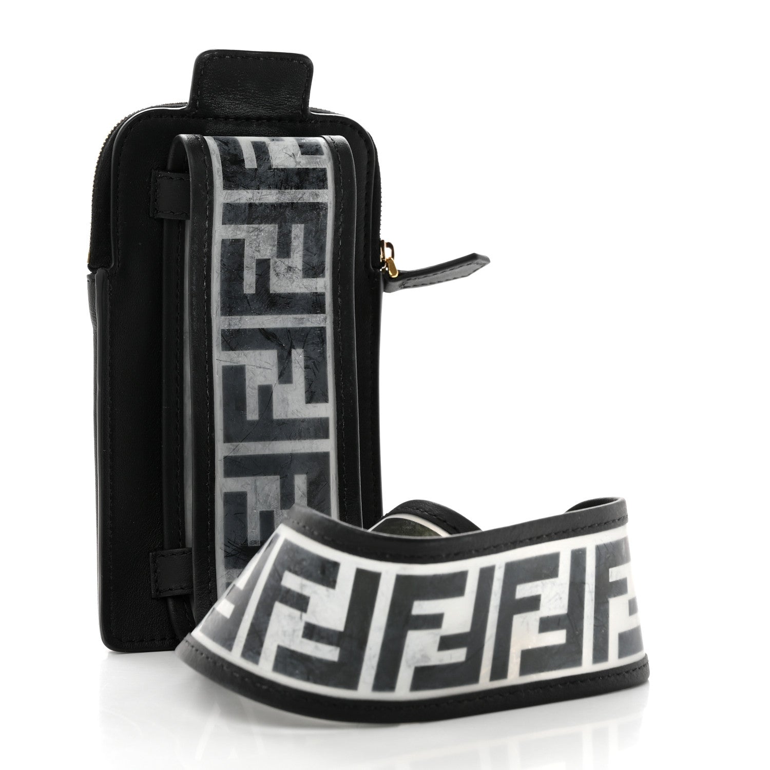 Fendi TPU FF Vitello Grace Cell Pocket Strap You Black 3 of 10