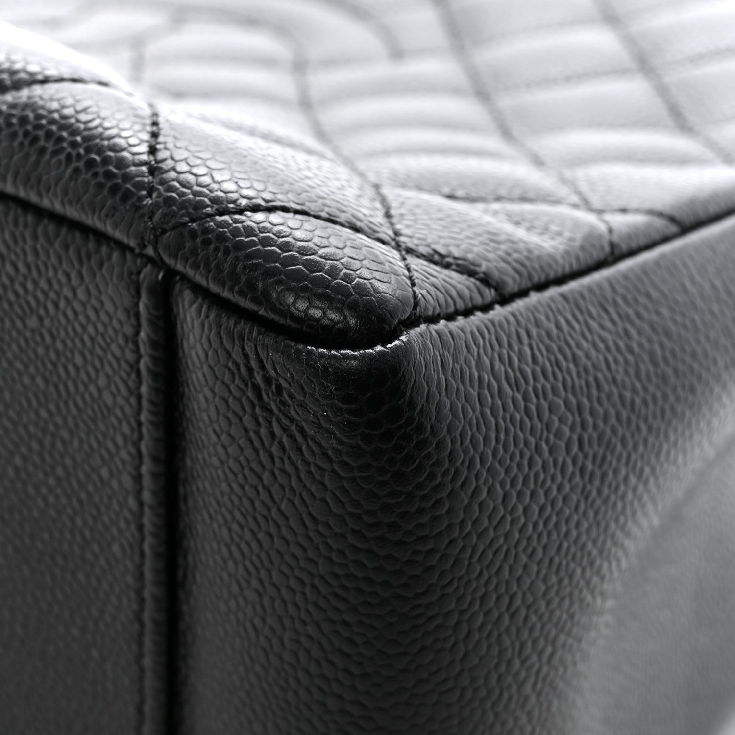 Chanel Caviar Quilted Grand Shopping Tote GST Black 12 of 13
