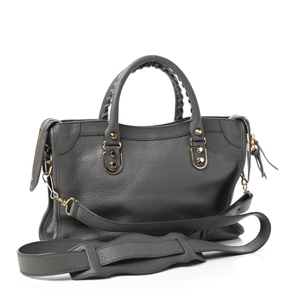 Balenciaga Chevre Gold Metallic Edge Hardware S City Gris Acier 3 of 9