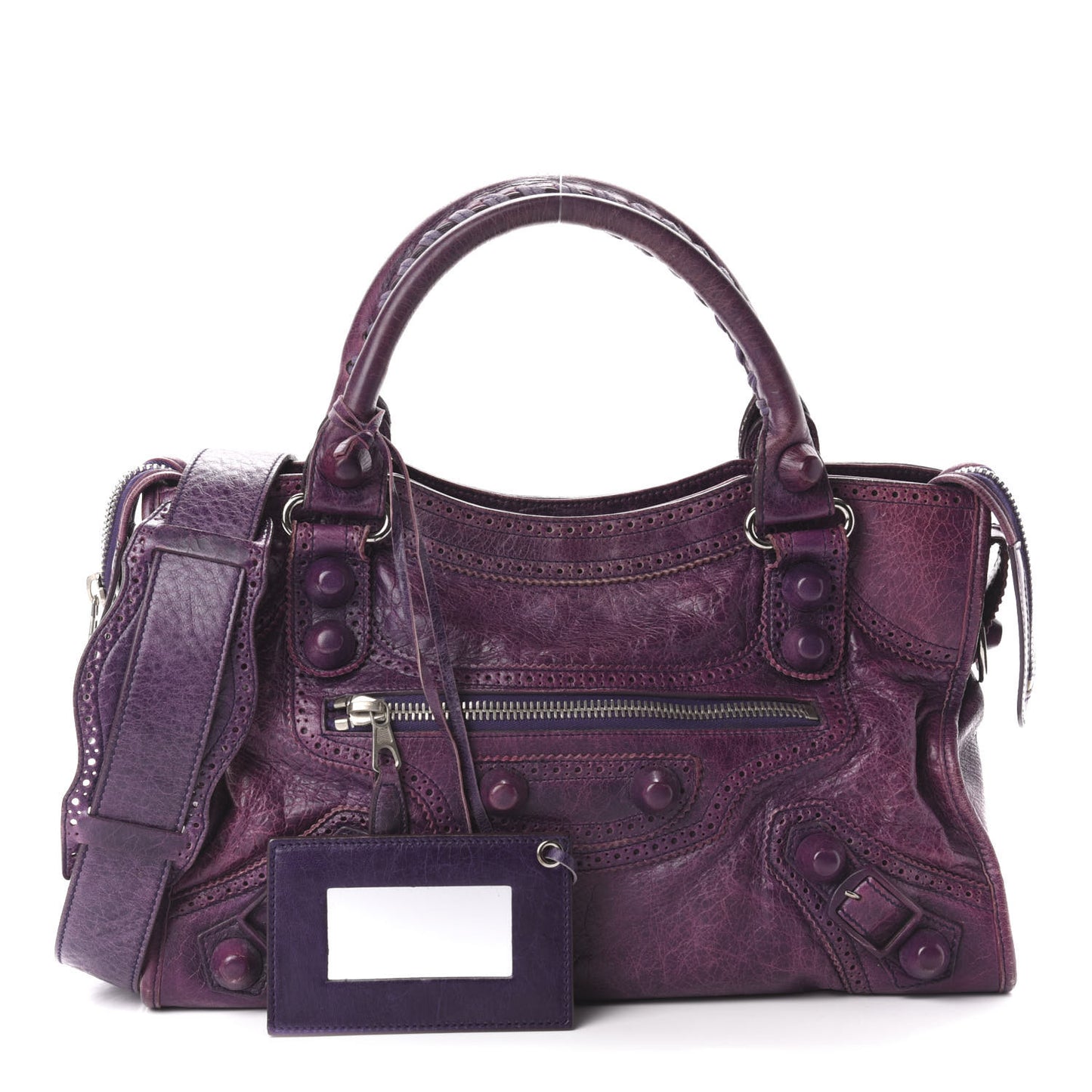 Agneau Giant Brogues Hardware City Raisin