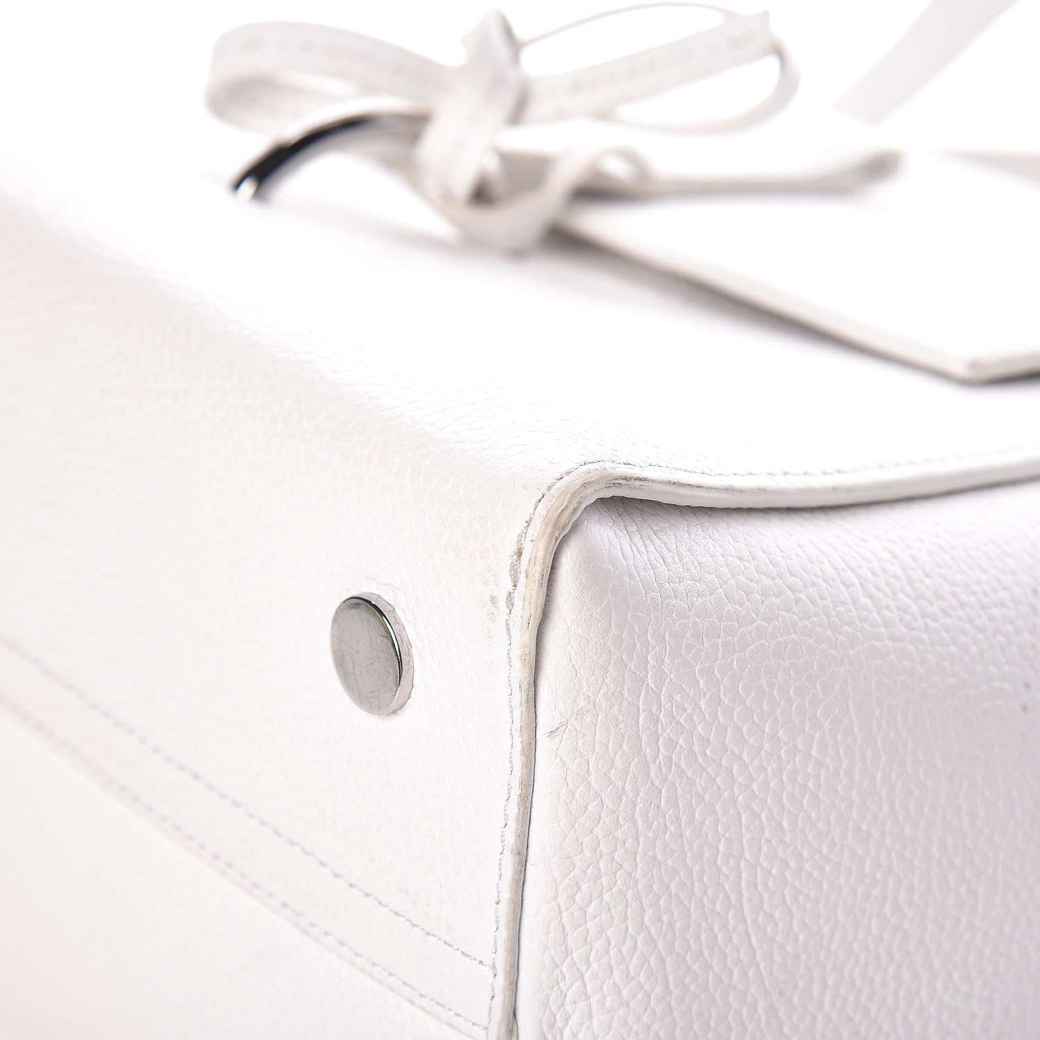 3.1 Phillip Lim 3.1 Textured Calfskin Leigh Top Handle Satchel White 12 of 14