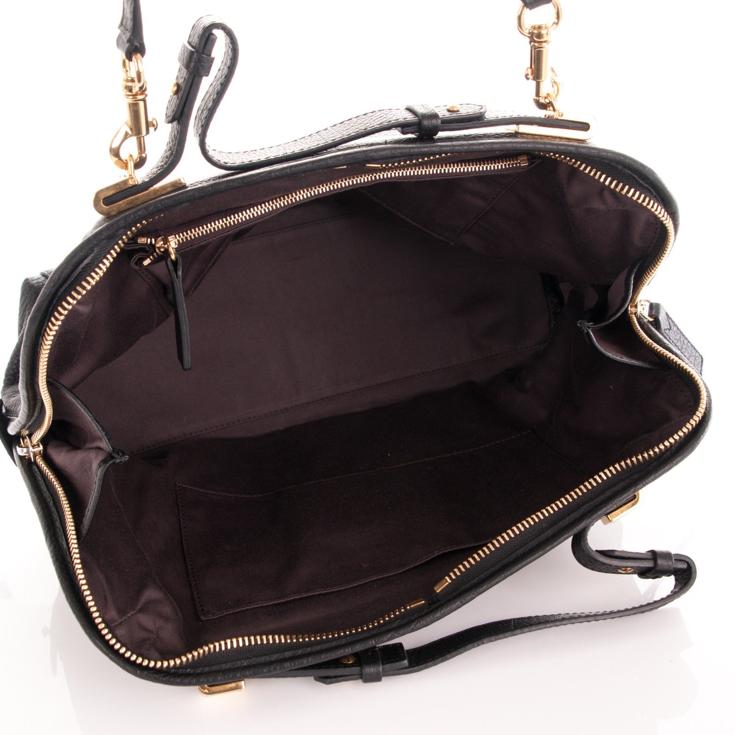 Chloe Grained Calfskin Brooke Satchel Black 5 of 8