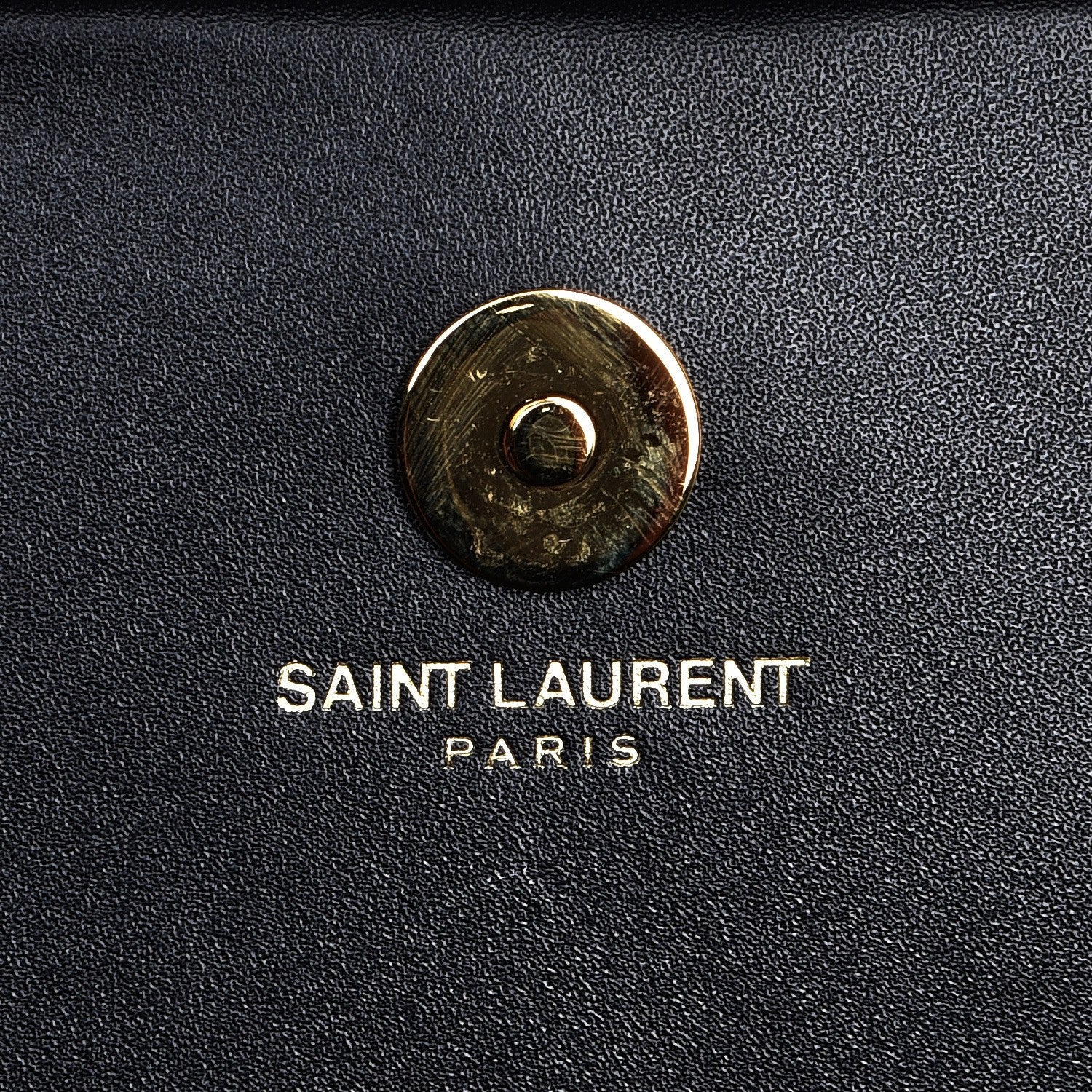 Saint Laurent Calfskin Classic Monogram Tassel Clutch Black 6 of 8