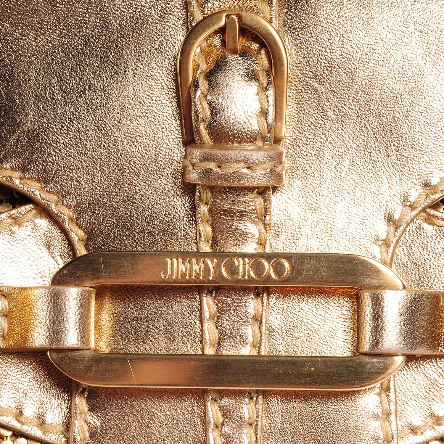 Jimmy Choo Mesh Tam Tote Gold 9 of 9