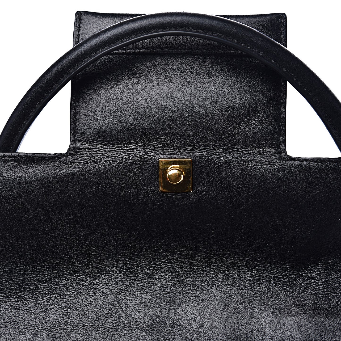 Smooth Calfskin Medium Icon Bag Black