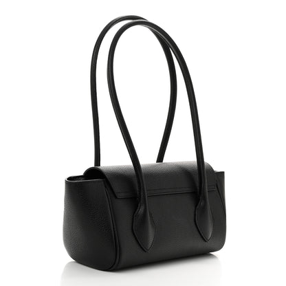 Salvatore Ferragamo Hammered Calfskin Small Firenze East West Tote Bag Black 4 of 11