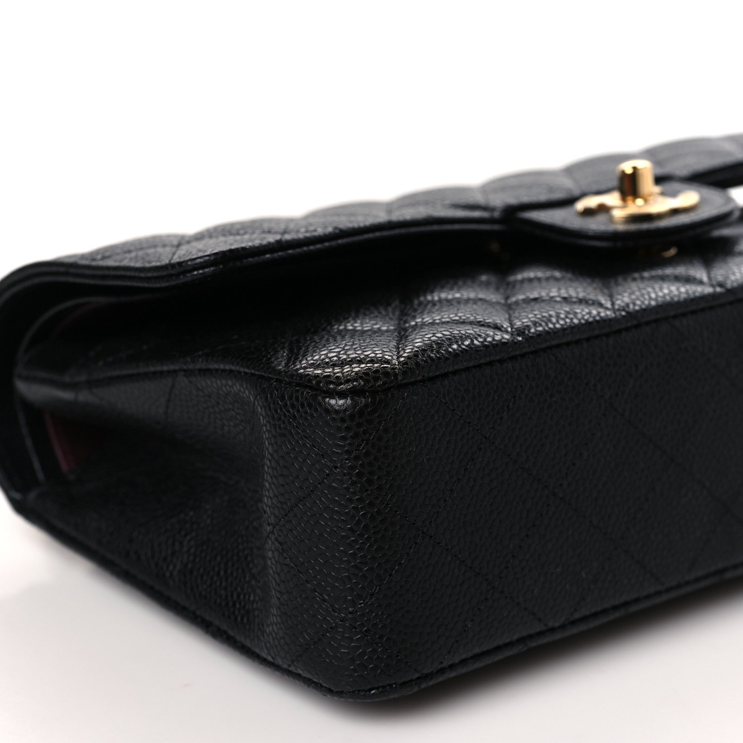 Chanel Caviar Quilted Medium Double Flap Black 8 of 9