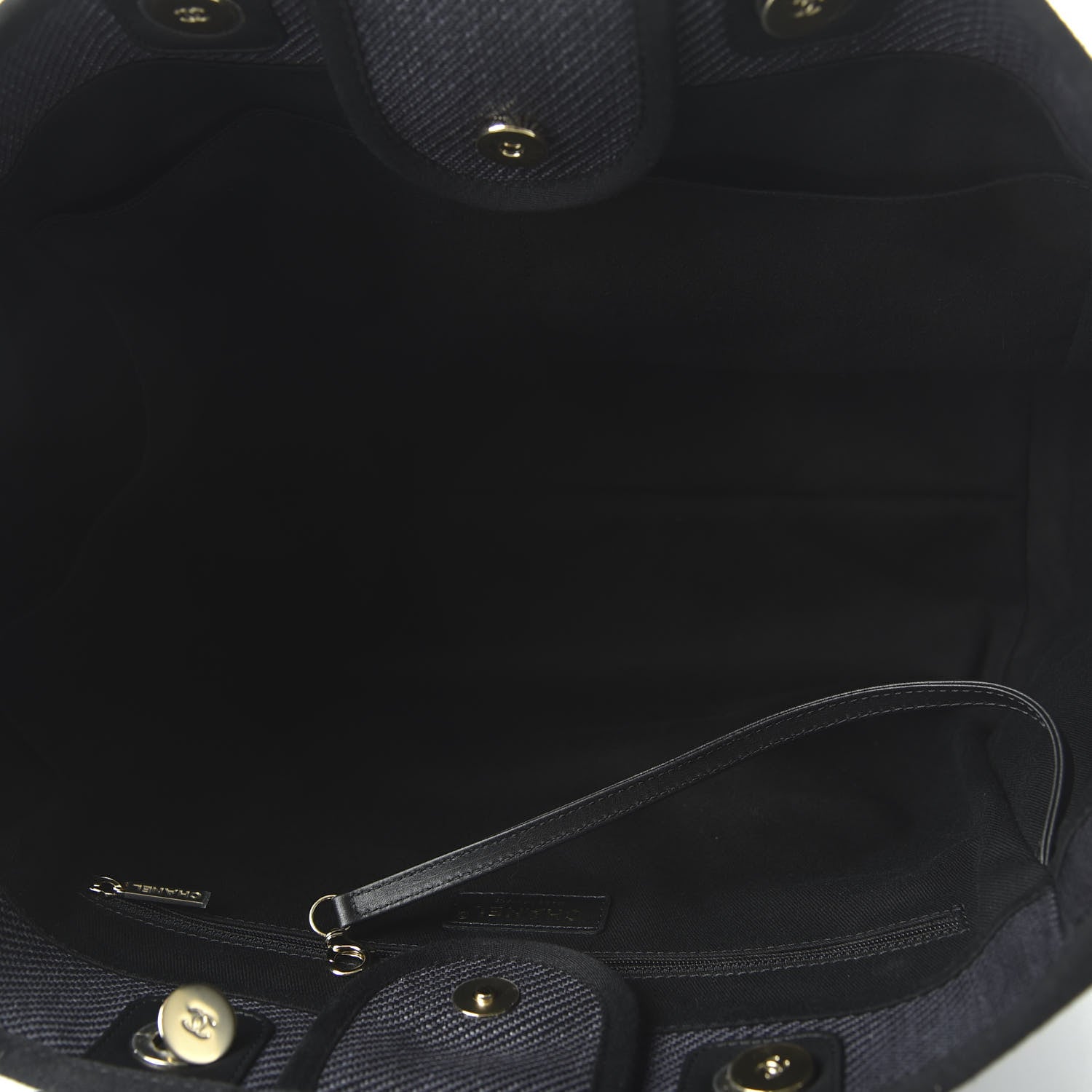 Chanel Mixed Fibers Medium Deauville Tote Black 6 of 12