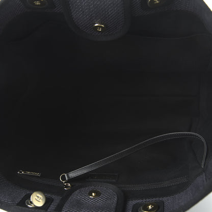 Chanel Mixed Fibers Medium Deauville Tote Black 6 of 12