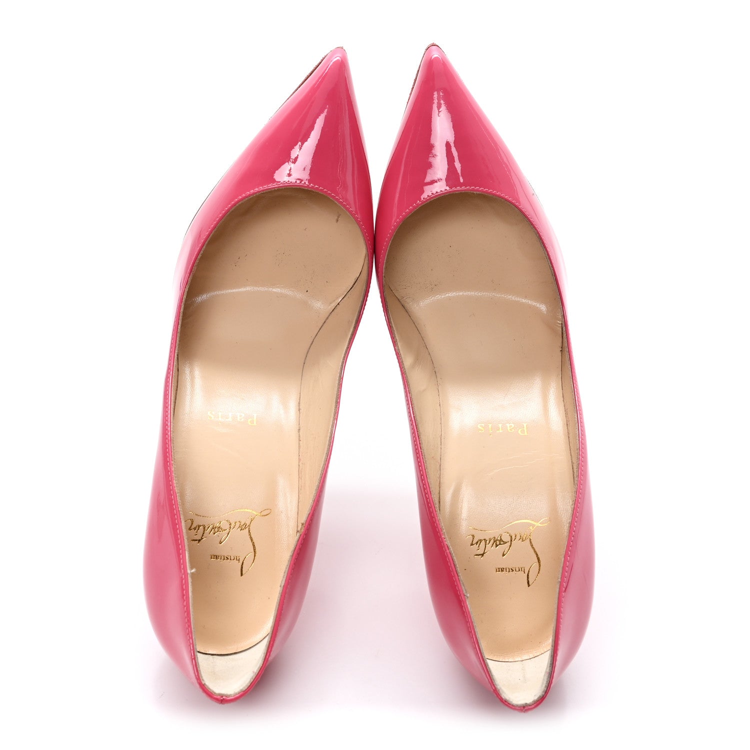 Christian Louboutin Patent So Kate 100 Pumps 37.5 Rosa 2 of 8