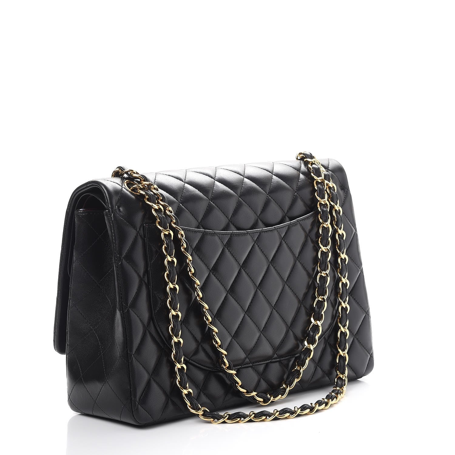 Chanel Lambskin Quilted Maxi Double Flap Black 4 of 11