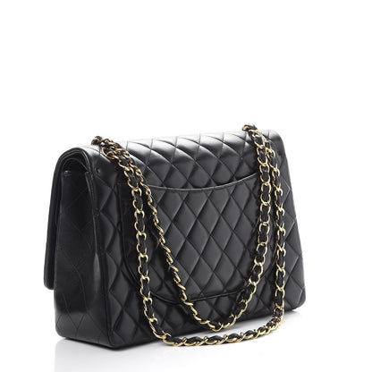 Chanel Lambskin Quilted Maxi Double Flap Black 4 of 11