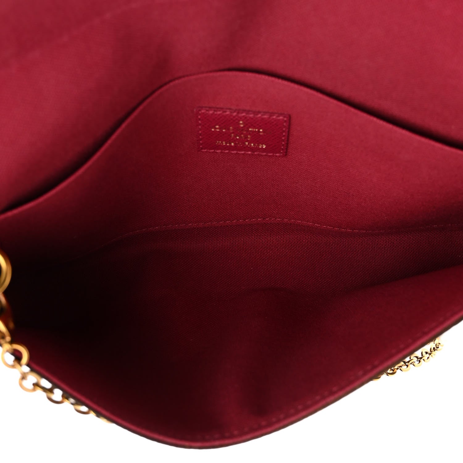 Louis Vuitton Monogram Pochette Felicie Chain Wallet Fuchsia 6 of 10