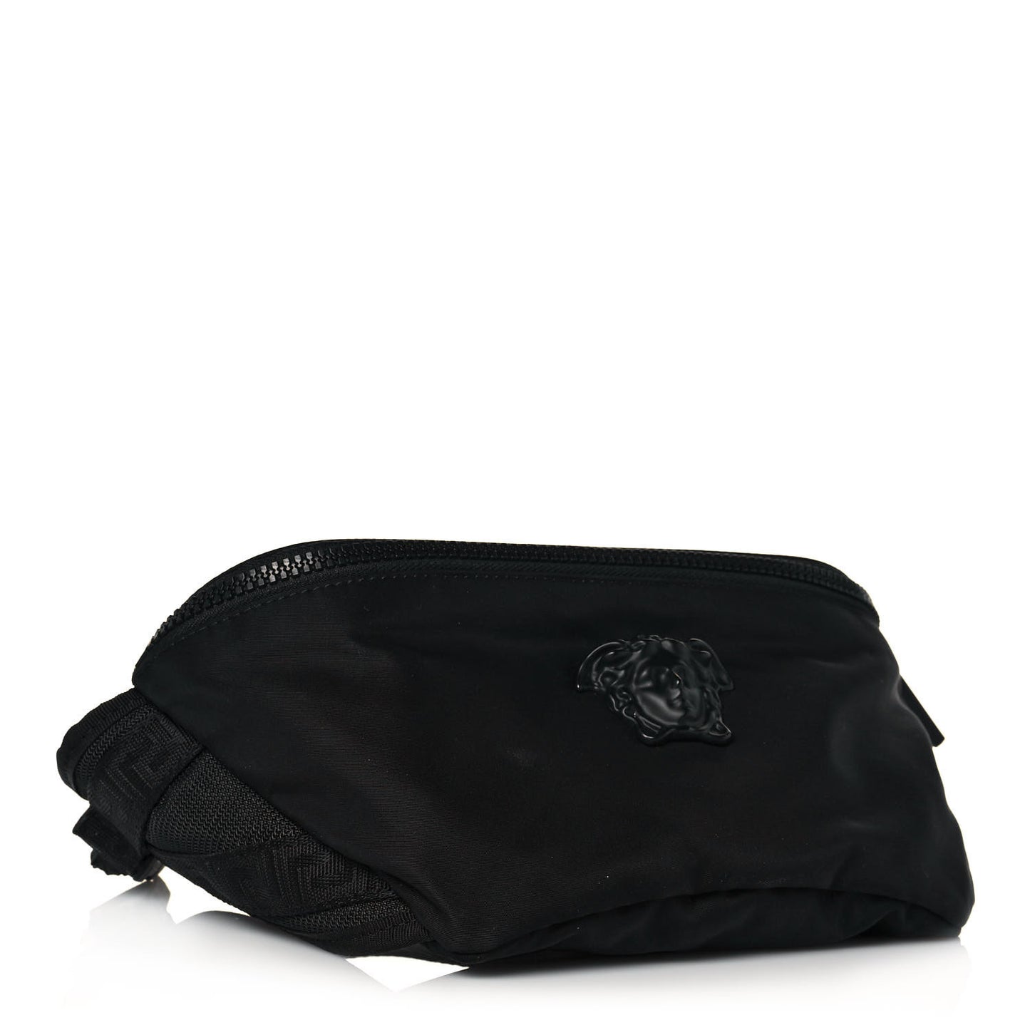 Nylon Palazzo Medusa Belt Bag Black
