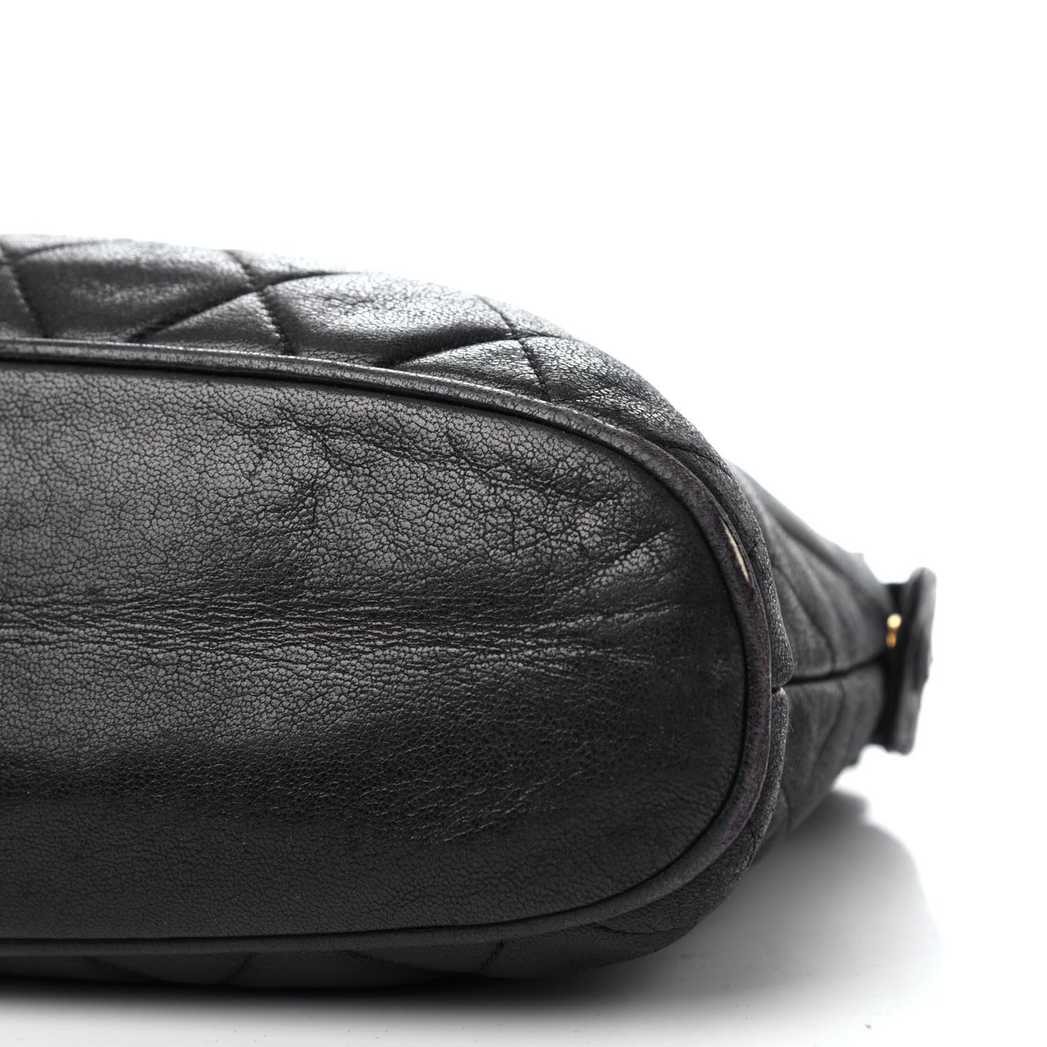 Chanel Lambskin Quilted Shoulder Bag Black 9 of 10