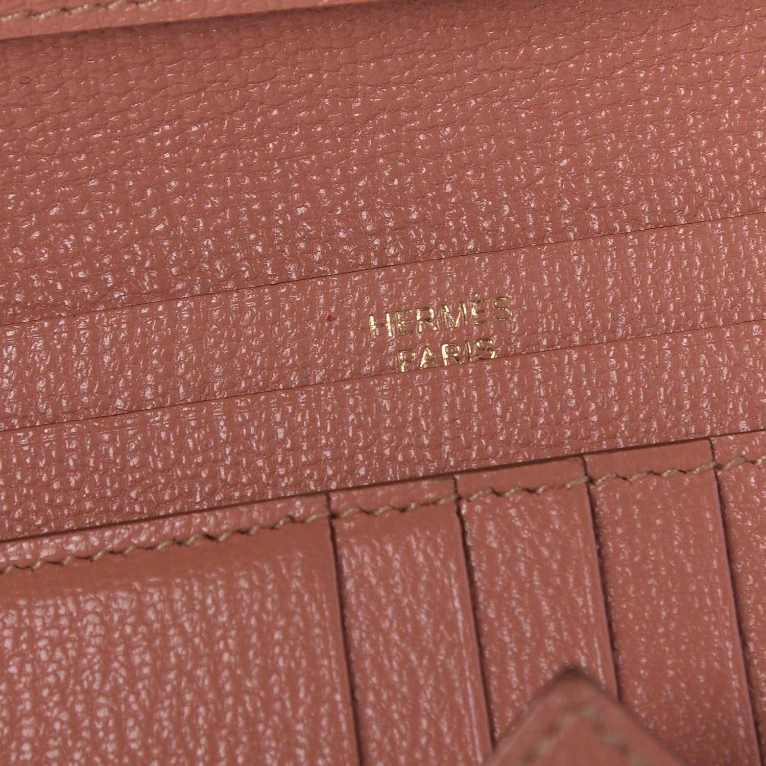 Hermes Chevre Mysore Bearn Compact Wallet Crevette 6 of 9