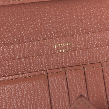 Hermes Chevre Mysore Bearn Compact Wallet Crevette 6 of 9