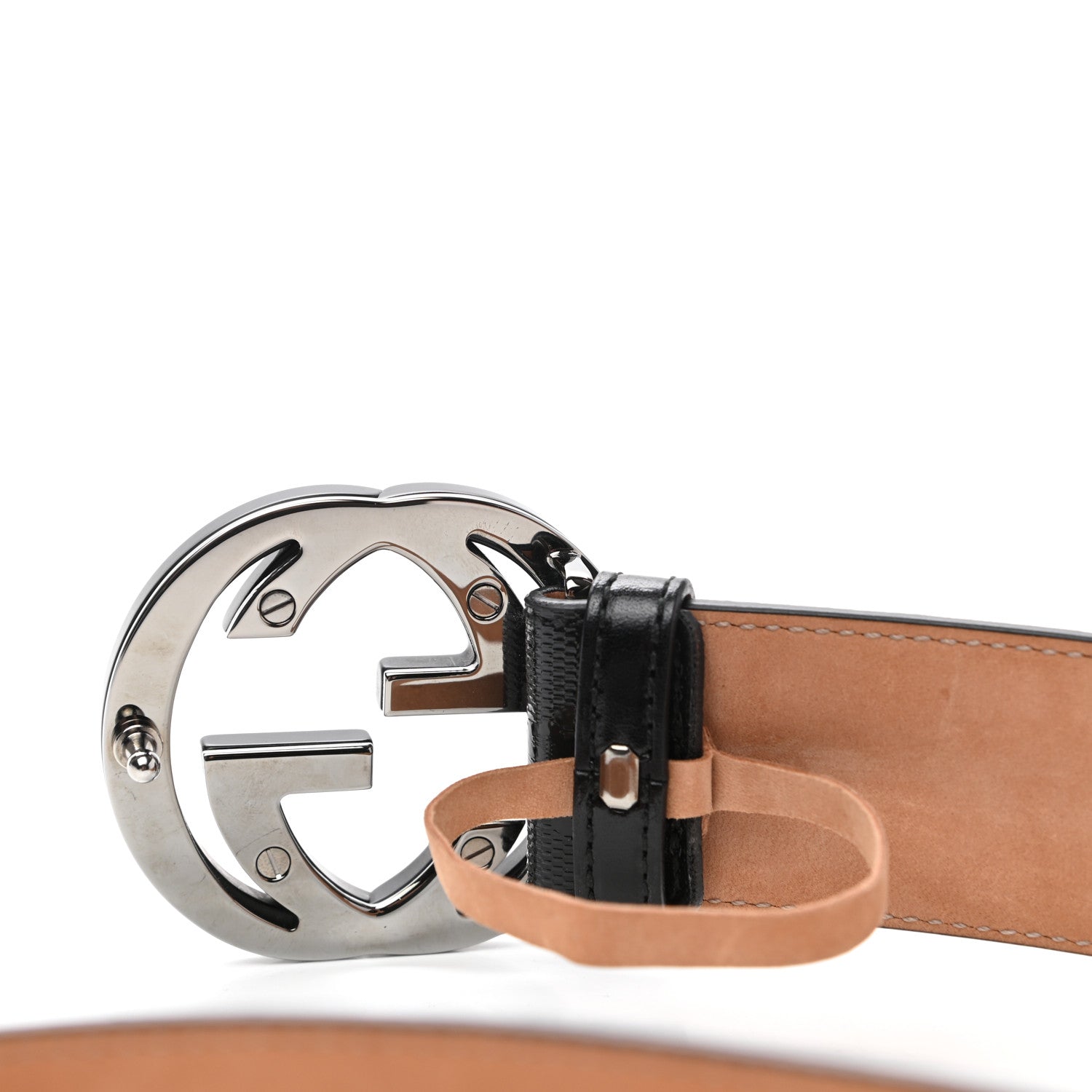 Gucci Imprime Monogram Interlocking G Belt 85 34 Black 4 of 6