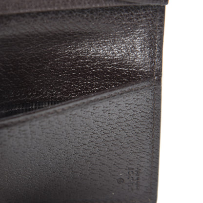 Gucci Calfskin Boar Effect GG Marmont Card Case Dark Cocoa 8 of 10