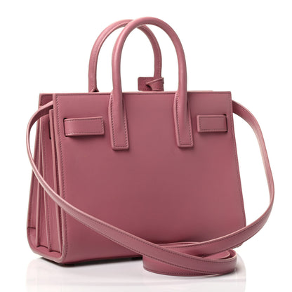 Saint Laurent Calfskin Nano Sac De Jour Rose Dark 2 of 4