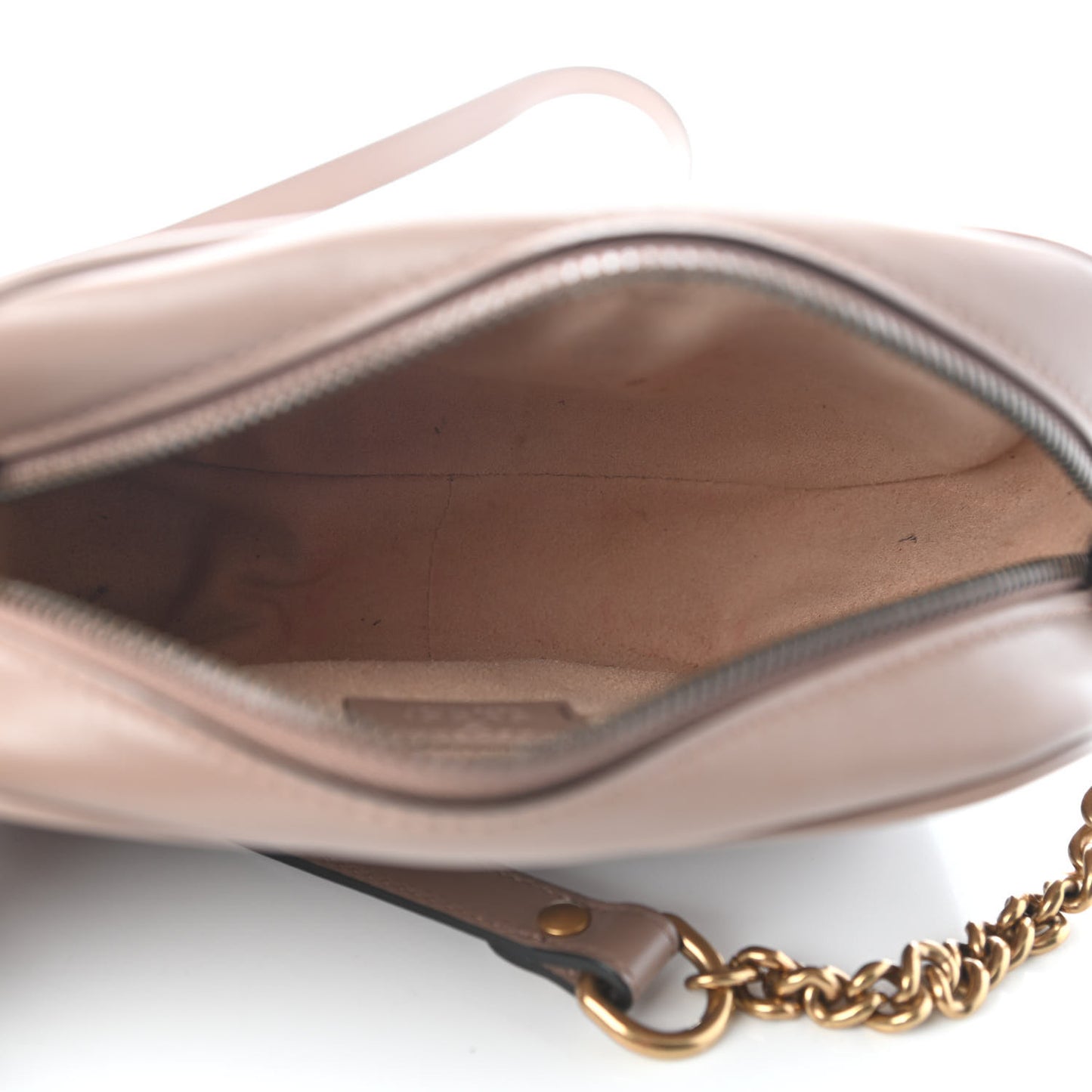 Calfskin Matelasse Mini GG Marmont Chain Shoulder Bag Porcelain Rose