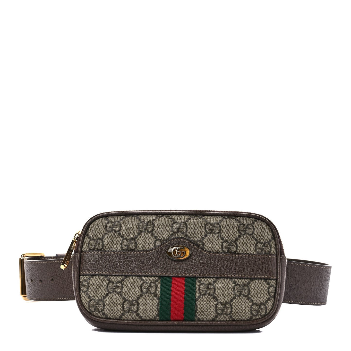 GG Supreme Monogram Ophidia Belted iPhone Case 80 32 Dark Brown