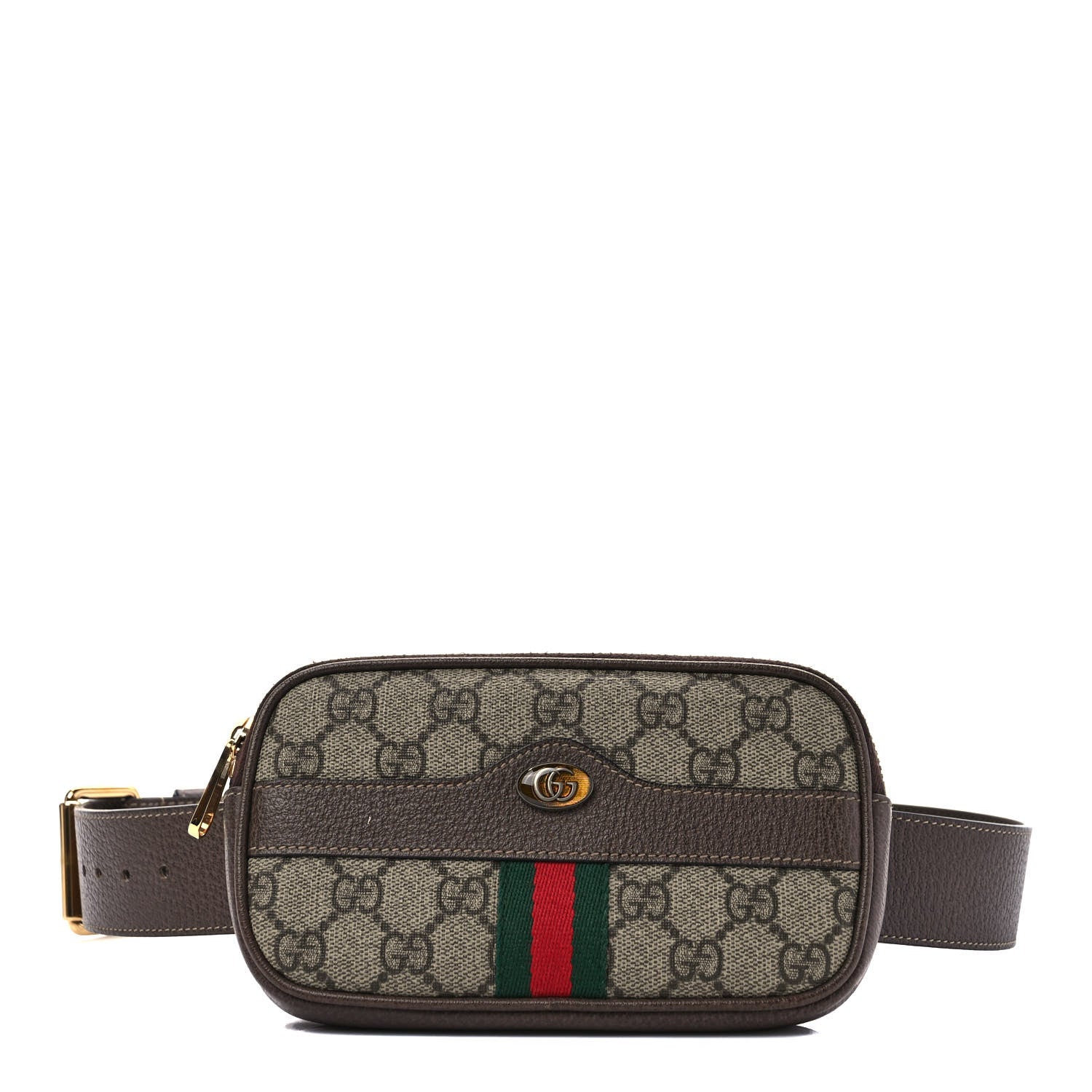Gucci GG Supreme Monogram Ophidia Belted iPhone Case 80 32 Dark Brown 1 of 10