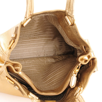 Prada Vitello Daino Shoulder Bag Platino 7 of 10