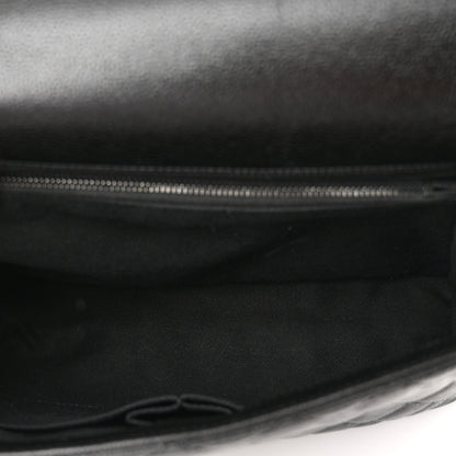 Chanel Shiny Caviar Quilted Medium Coco Handle Flap So Black 5 of 10
