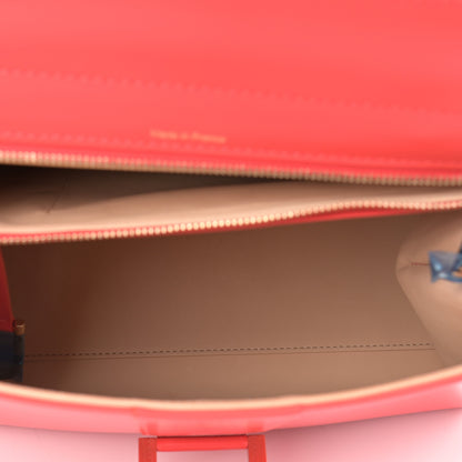 Delvaux Box Calfskin MM Brillant Satchel Red 4 of 11