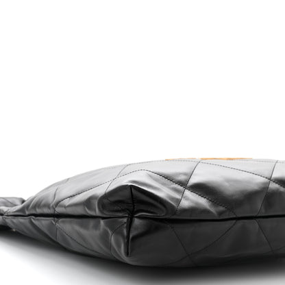 Chanel Shiny Calfskin Quilted Chanel 22 Black 10 of 12