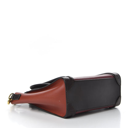 Celine Satin Calfskin Nano Tri-Color Luggage Orchid 4 of 11