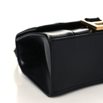 Balenciaga Shiny Box Calfskin Hourglass Top Handle Bag XS Black 9 of 10