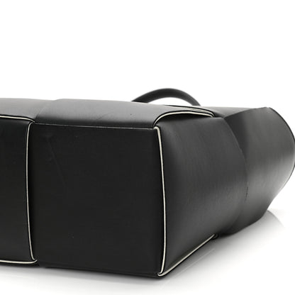 Bottega Veneta Nappa Maxi Intrecciato Arco Tote Black White 12 of 16