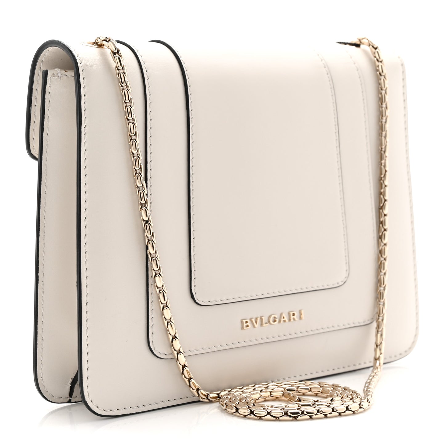 Calfskin Small Serpenti Forever Crossbody Bag White Agate